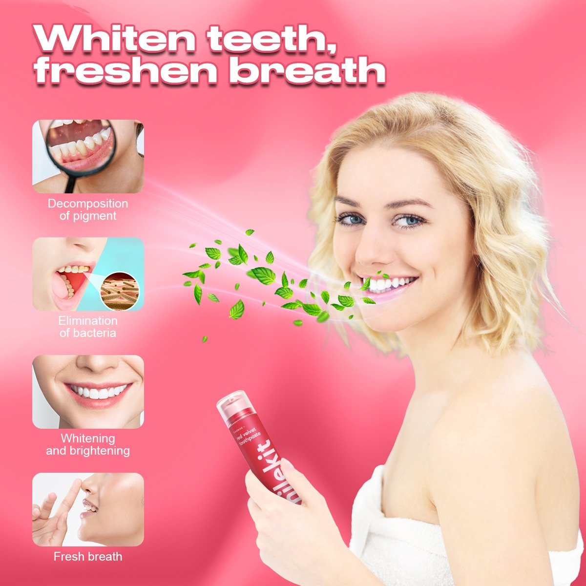 Professional Teeth Whitening Toothpaste | SmileKit by DrSmilers - 4