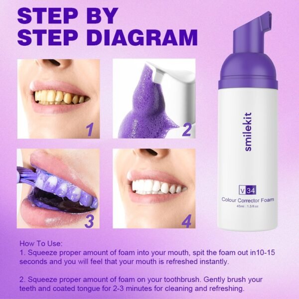 Whitening Toothpaste Mousse | SmileKit by DrSmilers - 4 Whitening Toothpaste Mousse | SmileKit by DrSmilers - 4